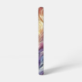 Buntglaswelle Samsung Galaxy Hülle (Linke Seite)