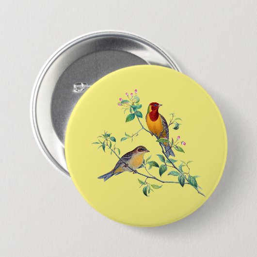 Bunting Birds, Button (Vorne & Hinten)