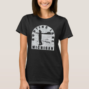 Bunting Lake Eisangeln Michigan T-Shirt