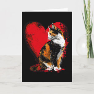 Buntkatze Kitten Valentinstag Mutter Vater Tag R Karte