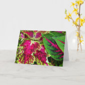 Buntlippenkunst Karte (Gelbe Blume)