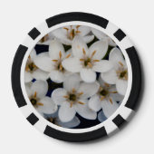 Buntöne aus weißen Blume Pokerchips (Rückseite)