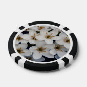 Buntöne aus weißen Blume Pokerchips (Einzeln)