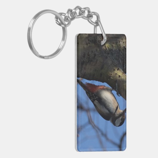 Buntspecht Schlüsselanhänger (Vorderseite links)