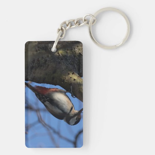 Buntspecht Schlüsselanhänger (Rückseite)