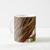 Buntspecht-Vogelporträt Kaffeetasse (Vorderseite Links)
