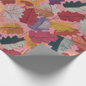 Buntstift Herbstlaub-Wrap-Papier Geschenkpapier (Ecke)