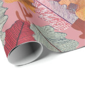 Buntstift Herbstlaub-Wrap-Papier Geschenkpapier (Rolleneckpunkt)