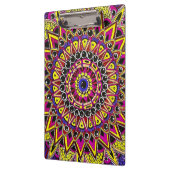 Buntstift Lila Gelb Mandala Klemmbrett (Links)