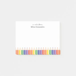 Buntstift personalisierter Lehrer  Post-it Klebezettel