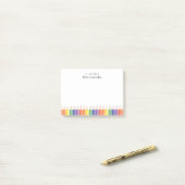 Buntstift personalisierter Lehrer Post-it Klebezettel (Auf Schreibtisch)