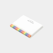 Buntstift personalisierter Lehrer Post-it Klebezettel (angewinkelt)