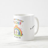 Buntstift-Sonne Weltbester Lehrer Kaffeetasse (VorderseiteRechts)