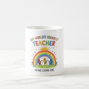 Buntstift-Sonne Weltbester Lehrer Kaffeetasse