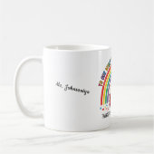 Buntstift-Tanz Weltbester Lehrer Kaffeetasse (Links)