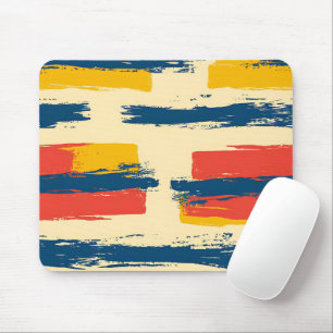 Buntstift- und Schmetterlingsblumen Mousepad
