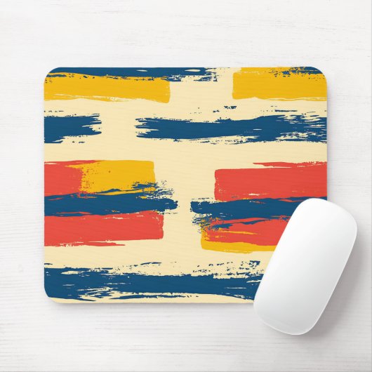 Buntstift- und Schmetterlingsblumen Mousepad (Mit Mouse)