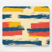 Buntstift- und Schmetterlingsblumen Mousepad (Vorne)