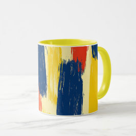 Buntstift- und Schmetterlingsblumen   Tasse
