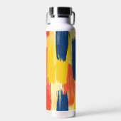 Buntstift- und Schmetterlingsblumen Trinkflasche (Vorne)