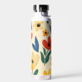 Buntstift- und Schmetterlingsblumen Trinkflasche (Links)