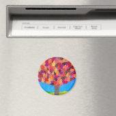 Buntstiftbaum mit Blättern Zeichnung  Magnet (In Situ (Geschirrspüler))