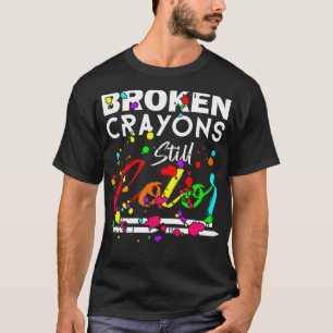 Buntstifte färben immer noch süße mentale Gesundhe T-Shirt