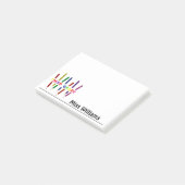 Buntstifte Lehrer Dritte Klasse Post-it Klebezettel (angewinkelt)