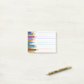 Buntstifte Post It Back To School Custom Post-it Klebezettel (Auf Schreibtisch)