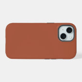 Buntstiftfarbe Braun iPhone 15 Hülle (Rückseite (Horizontal))