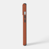 Buntstiftfarbe Braun iPhone 15 Hülle (Linke Seite)