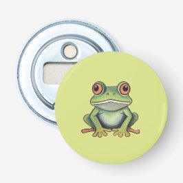 Buntstiftzeichnung Frosch Flaschenöffner