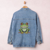 Buntstiftzeichnung Frosch Jeansjacke (Hangar)