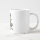 Buntstiftzeichnung Frosch Jumbo-Tasse (Rechts)