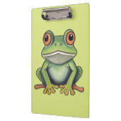 Buntstiftzeichnung Frosch Klemmbrett (Links)