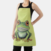 Buntstiftzeichnung Frosch Schürze (InSitu)