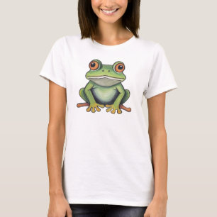 Buntstiftzeichnung Frosch T-Shirt