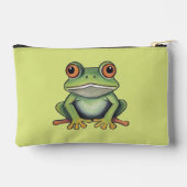 Buntstiftzeichnung Frosch Zubehörtasche (Rückseite)