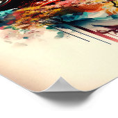 Bunttempel Japan Poster (Ecke)