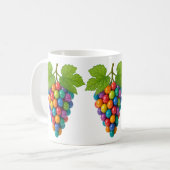 Buntweintrauben Kaffeetasse (Vorderseite Links)