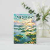 Bunyonyi-See Uganda Postkarte (Stehend Vorderseite)