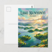 Bunyonyi-See Uganda Postkarte (Vorne/Hinten)