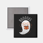 Buoks Ghost Funny Halloween Lehrerbuchbibliothek Magnet (Vorderseite/Rückseite)