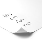 Buon Anno - minimalistic typography poster (Ecke)