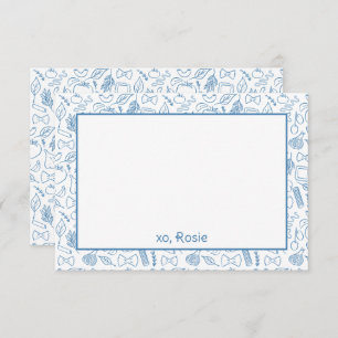 Buon Appetit Pasta Personal Stationery oder Dankeskarte