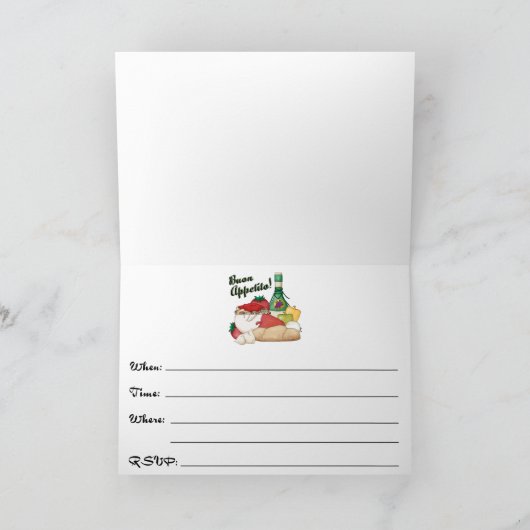 Buon Appetito Dinner Einladung (Innenseite)