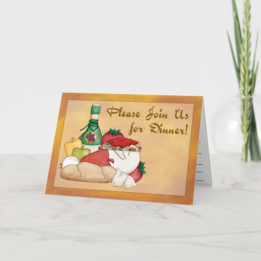 Buon Appetito Dinner Einladung (Vorderseite)