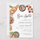 Buon Appetito! Italienisches Pasta Food Probe Dinn Einladung (Vorderseite)