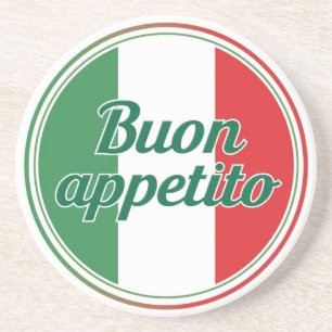 Buon appétito Sandstone Untersetzer