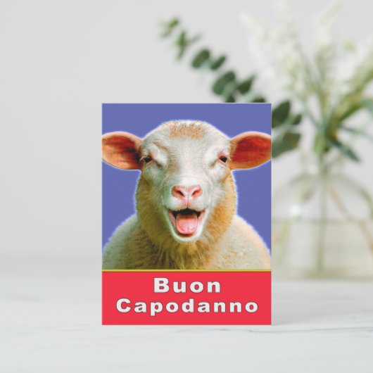 Buon CapoDanno Postkarte (Stehend Vorderseite)